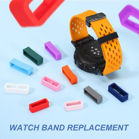 Patikil Watch Band Band Loop ، Universal Silicone Watch Replacement Band Band Band Parts for Smart Sport in Saudi Arabia