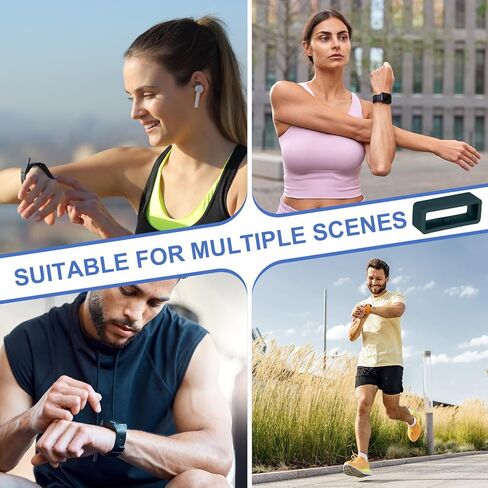 Patikil Watch Band Band Loop ، Universal Silicone Watch Replacement Band Band Band Parts for Smart Sport in Saudi Arabia