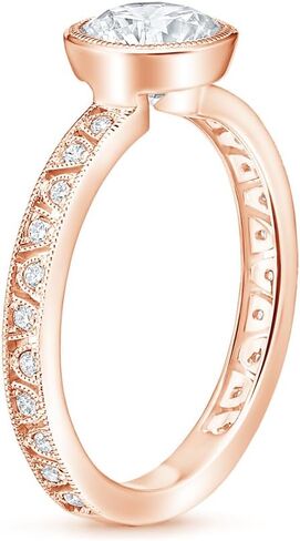 مجموعة خاتم الزفاف الماس Moissanite ، 3 خاتم خطوبة وسادة ، فرقة زفاف ، حلقات الوعد/الذكرى السنوية in Saudi Arabia