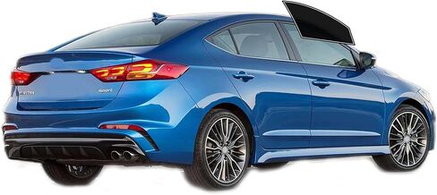 Precut Windows Tint Film All Sides Cars Sun Blocking Protection Privacy Anti Shatter Glass 2 Ply Film Any Tint Shade kit for Hyundai Elantra Sedan 2017-2020 in Kuwait
