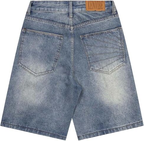 Long Baggy Jean Shorts Jorts Baggy Short Jeans Y2K Jorts Short Jeans with Pockets Trendy Baggy Summer Jorts in Saudi Arabia
