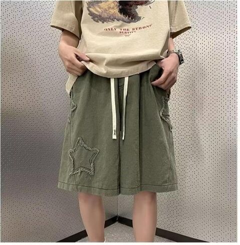 Long Baggy Jean Shorts Jorts Baggy Short Jeans Y2K Jorts Short Jeans with Pockets Trendy Baggy Summer Jorts in Saudi Arabia