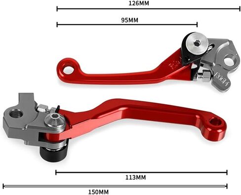 for Yama&ha YZ250 1989 1990 1991 1992 1993 1994 1995 Motocross Dirt Bike CNC Aluminum Brake Clutch Levers Foldable Lever Motorcycle Pivot Lever Motorcycle Hand Levers(Blue) in Saudi Arabia