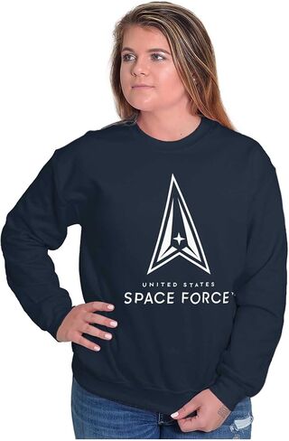 Brisco Brands Classic US Space Force Military Logo Sweatshirt for Men or Women in Saudi Arabia