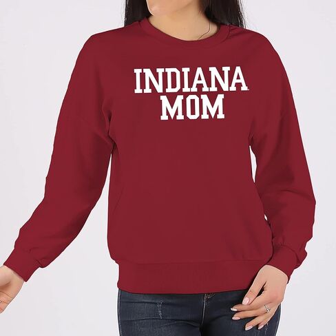 UGP Campus Apparel NCAA Basic Block Mom, Team Color Crewneck, College, University in Saudi Arabia