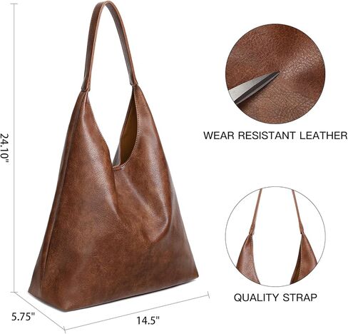 SENDEFN Leather Tote Bag for Women Work Shoulder Bag Large Top Handle Handbags and Ladies Travel Purse with Zipper Pocket in Kuwait