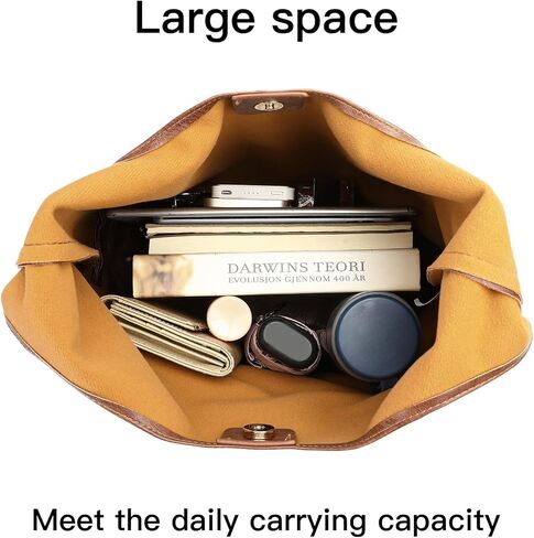 SENDEFN Leather Tote Bag for Women Work Shoulder Bag Large Top Handle Handbags and Ladies Travel Purse with Zipper Pocket in Kuwait