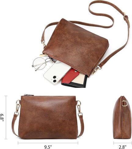 SENDEFN Leather Tote Bag for Women Work Shoulder Bag Large Top Handle Handbags and Ladies Travel Purse with Zipper Pocket in Kuwait