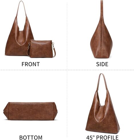 SENDEFN Leather Tote Bag for Women Work Shoulder Bag Large Top Handle Handbags and Ladies Travel Purse with Zipper Pocket in Kuwait