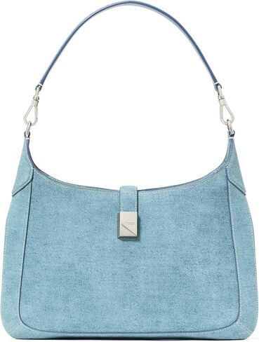 Kate Spade New York Deco Denim Suede Hobo ، Blue Multi in Kuwait
