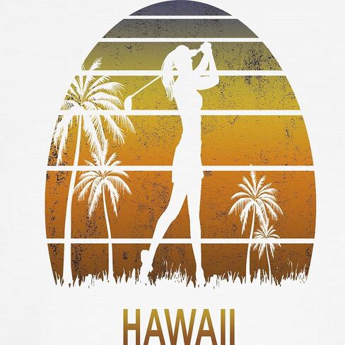 CafePress Retro Hawaii Women's Golf Golf Baseball Jersey Kids Cotton Baseball Jersey, 3/4 Raglan Sleeve Shirt in Saudi Arabia