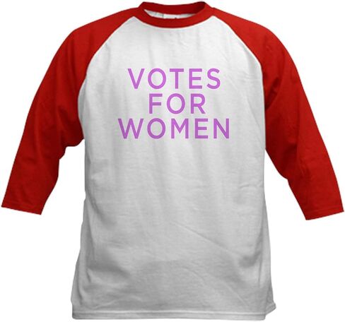 CafePress Votes for Women Baseball Jersey Kids Cotton Baseball Jersey, 3/4 Raglan Sleeve Shirt in Saudi Arabia