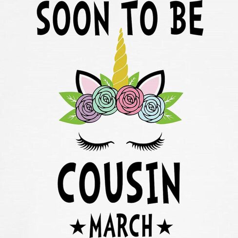 CafePress Soon to Be Cousin March Future GIF Baseball Jersey Kids Cotton Baseball Jersey, 3/4 Raglan Sleeve Shirt in Kuwait