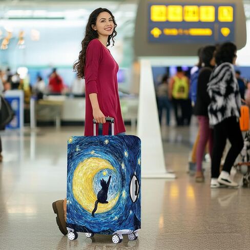 AMM Luggage Covers for Suitcase Tsa Approved, Suitcase Covers Protector Fit for Luggage 22-26 Inch Elastic in Kuwait