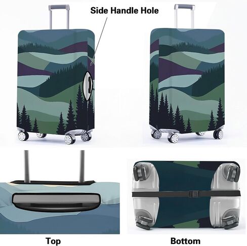 AMM Luggage Covers for Suitcase Tsa Approved, Suitcase Covers Protector Fit for Luggage 22-26 Inch Elastic in Kuwait