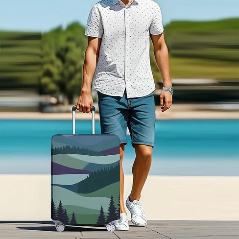 AMM Luggage Covers for Suitcase Tsa Approved, Suitcase Covers Protector Fit for Luggage 22-26 Inch Elastic in Kuwait