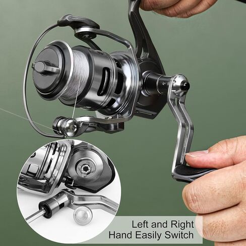 TRUSCEND 1500 Spinning Reel, Aviation Metal Materials Body, Industrial Durable-Strength, High Speed & Stability, Ultra-Light & Powerful, Smoother & Durable in Saudi Arabia