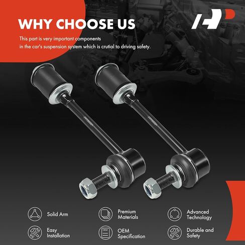 A-Premium 2 X Bront Sway Bar Links Bar Bar Bar ، متوافقة مع Toyota Tacoma 2005-2013 ، Tundra 2000-2005 ، 4runner 1996-2002 in Saudi Arabia
