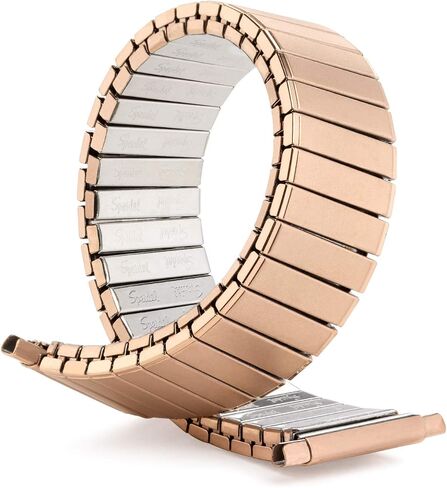 سوار ساعة Speidel للرجال Twist-O-Flex مصنوع من الفولاذ المقاوم للصدأ قابل للتمدد مع نهايات منحنية ذاتية الضبط لساعات 16 مم 17 مم 18 مم 19 مم 20 مم 21 مم 22 مم in Kuwait