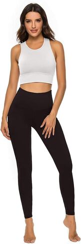 nine bull Sports Bras for Women High Impact Sports Bra - Removable Padded Yoga Racerback Bra Workout Crop Tops in Kuwait