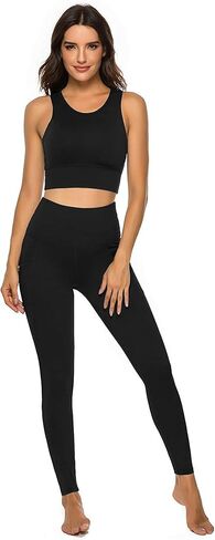 تسعة صدرية رياضية للسيدات للنساء صدرية رياضية عالية التأثير - قابلة للإزالة مبطنة لليوغا Racerback Bra Tops محصول المحاصيل in Kuwait