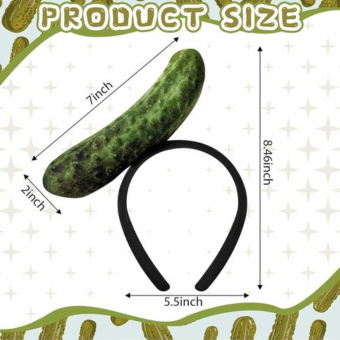 Pickle Headband Green Funny Headband Accessories for Adults for Halloween Party Cosplay Supplies in Saudi Arabia