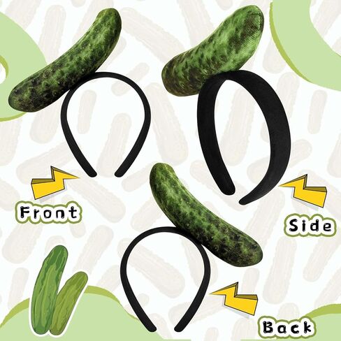 Pickle Headband Green Funny Headband Accessories for Adults for Halloween Party Cosplay Supplies in Saudi Arabia