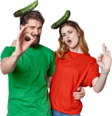 Pickle Headband Green Funny Headband Accessories for Adults for Halloween Party Cosplay Supplies in Saudi Arabia