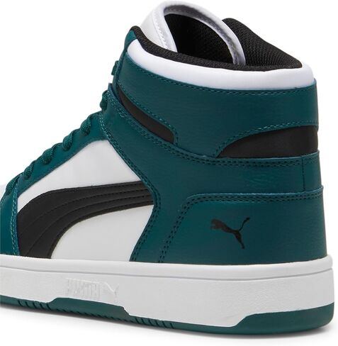 PUMA Men's Rebound Layup Sneaker, Dark Myrtle Black White, 8 in Saudi Arabia