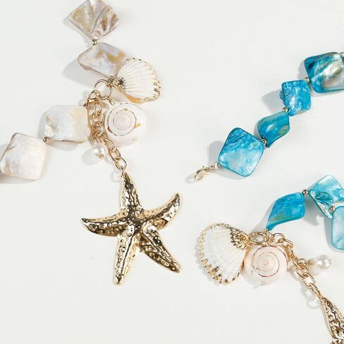 Natural Seashell Collar Necklaces and Earrings Jewelry Set for Women in Kuwait