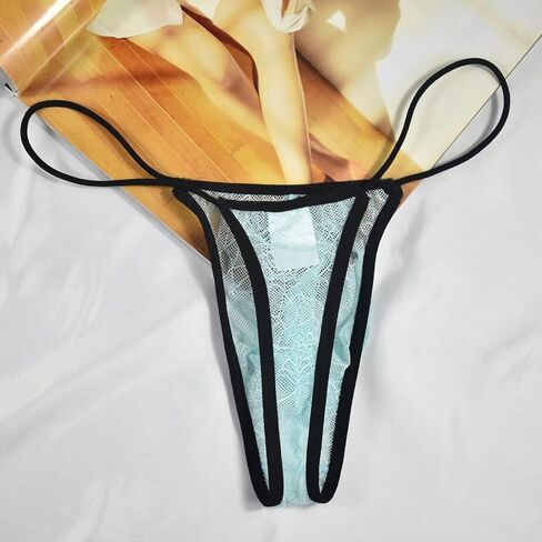 Mens Swim Bottoms Lace See Throught Low Rise Pouch Bikini G-String Underwear Mesh Sexy Comfy Jockstrap Underpanties in Saudi Arabia