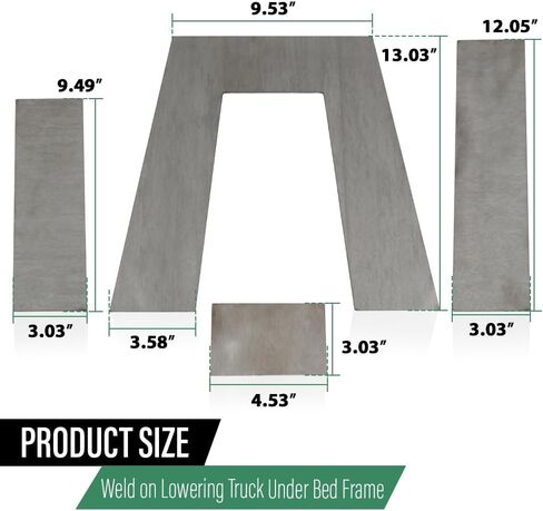 LQI Weld-on Lowering Truck تحت إطار السرير 10 "Tall Step C-Notch Kit 3" in Kuwait