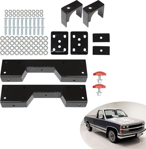 6 بوصة خلفي محور انخفاض مجموعة الوجه والدعم الخلفي C-notch استبدال Silverado C1500 1988-1998 2WD in Kuwait