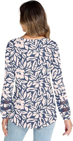 قمصان Rapbin Womens Long Sleeve V Tunic Tups Tops Business Disual Dary Dary in Saudi Arabia
