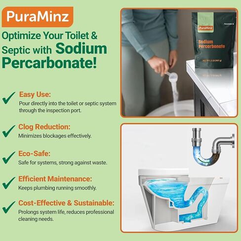 Sodium Percarbonate (5lbs) -Premium Oxygen Bleach/Solid Hydrogen Peroxide. Color-Safe Stain & Grime Remover, Multi-Use Cleaner for Home & Laundry- Packed in Durable Resealable Packaging. in Saudi Arabia