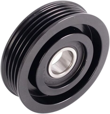 Serpentine Belt Idler Pulley Steel Black 4pc 0.67 Hole Diameter for Subaru,for Saab,for Mazda,for Honda,for Dodge,for Chrysler,for Acura in Saudi Arabia