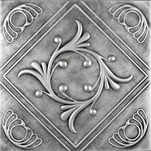 à la maison سقوف R02 الماس إكليل إكليل من البلاط السقف الغراء (256 قدم مربع/حقيبة) ، حزمة من 96 ، أبيض نقي - ساتان (Behr) in Kuwait