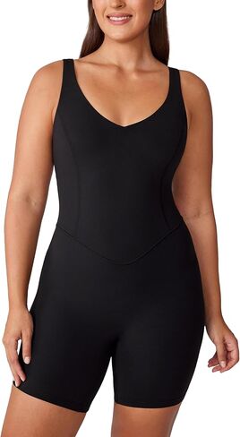Hugcurve v Neck Belesuits for Women One Piece Athletic Rompers with Bruy in Bra Sonclessed Bodys. in Kuwait