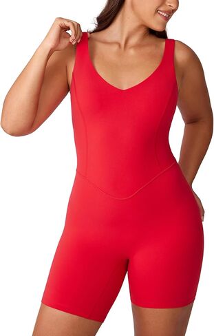 Hugcurve v Neck Belesuits for Women One Piece Athletic Rompers with Bruy in Bra Sonclessed Bodys. in Kuwait