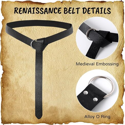 Renaissance Accessories Medieval Belt Pirate Faux Leather Belt Pouch Potion Bottles Ren Faire Accessories in Kuwait