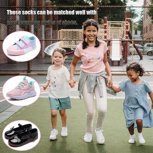 Bemeol 12 Pairs Girls Ankle Socks Kids Low Cut Ankle Socks Girls Half Cushion Athletic Sock in Saudi Arabia