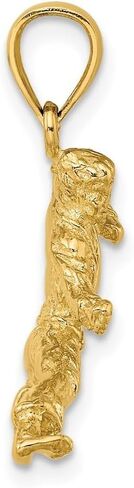 14K Yellow Gold 3-D Karate Man Pendant (L- 24 mm, W- 20.5 mm) in Saudi Arabia
