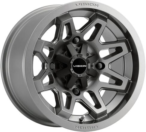Vision 416 Seven UTV 12x8 4x110-10.2mm Gunmetal Wheel Rim 12 " in Kuwait