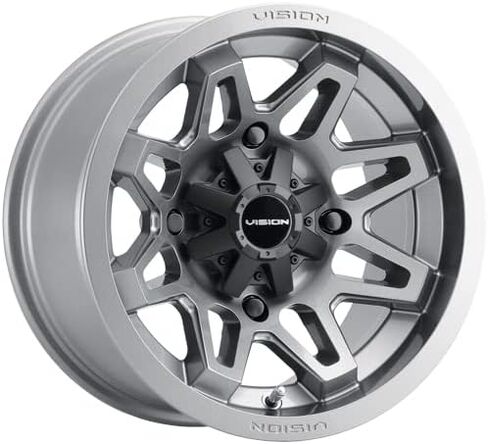 Vision 416 Seven UTV 12x8 4x110-10.2mm Gunmetal Wheel Rim 12 " in Kuwait