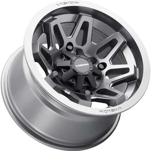 Vision 416 Seven UTV 12x8 4x110-10.2mm Gunmetal Wheel Rim 12 " in Kuwait