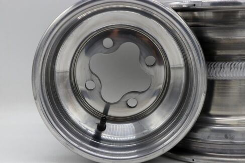 2 × 9 "عجلات الألومنيوم الخلفية RIMS 4x144 تناسب هوندا 450R 400EX 300EX TRX250R مصقول in Kuwait