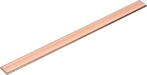uxcell Copper Flat Bar, 0.16" Thickness x 0.98" Width x 7.87" Length Copper Bus Bar Stock Plate Mill for Electrical (4mm x 25mm x 200mm) in Saudi Arabia