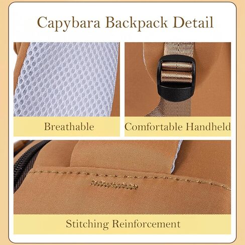 Capybara Backpack Capibara Bag Capivara Backpack Cute Kapibara Bag Capy Bara Cappy Barra Daypack(Capybara-4) in Saudi Arabia
