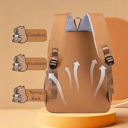 Capybara Backpack Capibara Bag Capivara Backpack Cute Kapibara Bag Capy Bara Cappy Barra Daypack(Capybara-4) in Saudi Arabia