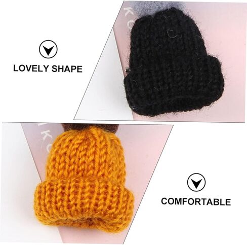 1 مجموعة صغيرة من القبعات المحبوكة لطفلة الفتاة القبعات الإكسسوارات الإبداعية لبروتش المجوهرات ولعب الألعاب الأولاد والبنات الحرف والزخارف لون عشوائي in Kuwait